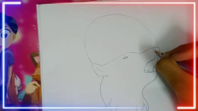 How to make howling wolf Part-1#Youtube#howling wolf#sketch