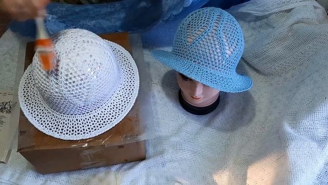 Как придать шляпе форму. Садим шляпу на клей.