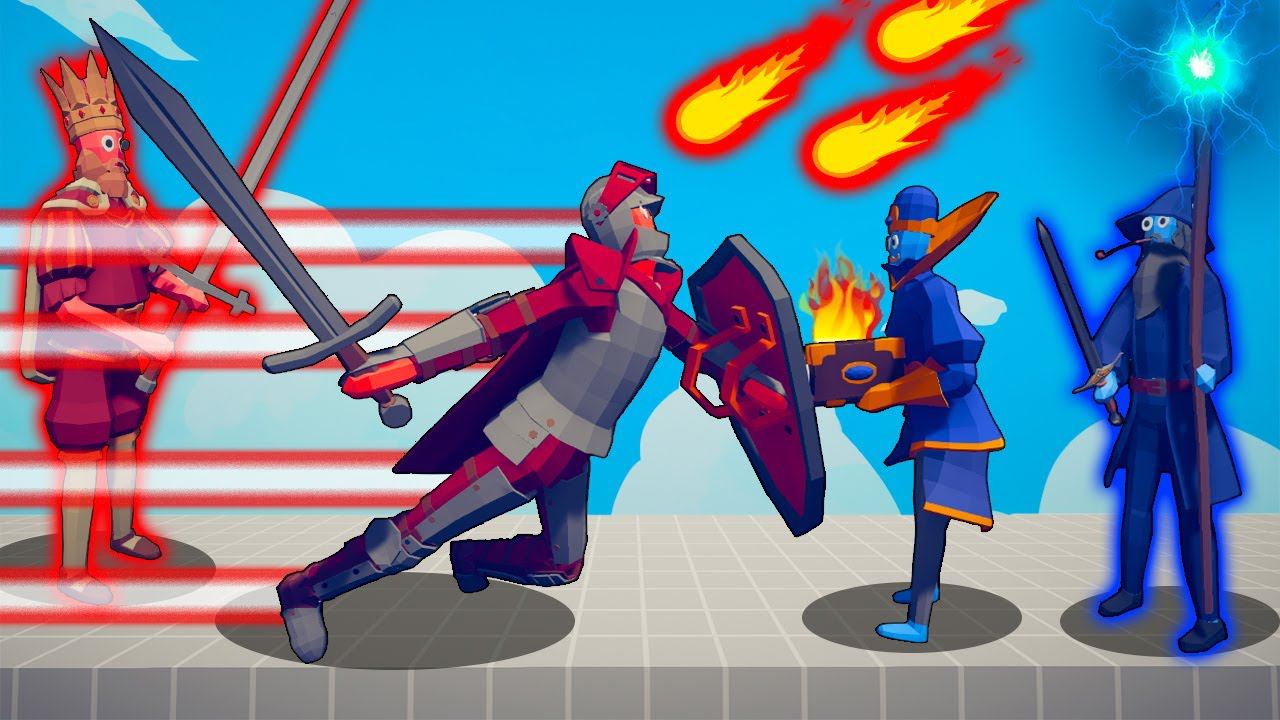 MAGIC TEAM vs SWORD TEAM  TABS - Totally Accurate Battle Simulator
