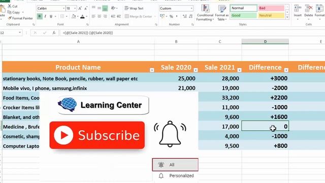 How to Add Plus sign Before Positive Numbers in Excel by learning center in Urdu/hindi