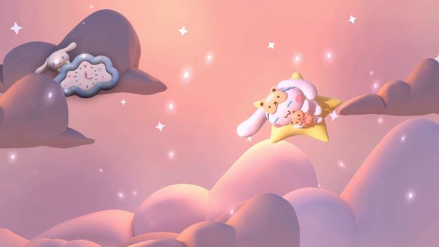 В Облаках | Привет Китти | Flying Cinnamoroll Hello Kitty Sanrio - Живые Обои