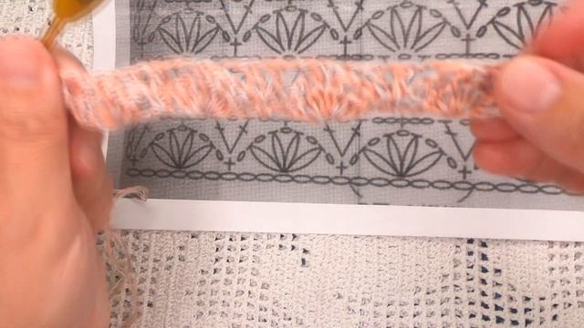 РАЗБОР узора по СХЕМЕ , вязание КРЮЧКОМ , crochet beautiful pattern ( В № 346)