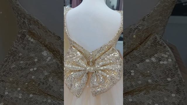 Платье детское "Натали" золото