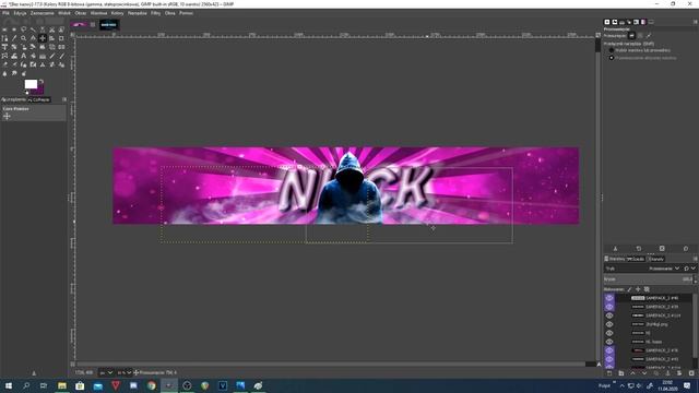 JAK ZROBIĆ ŁADNY BANNER NA YOUTUBE? | GIMP 2