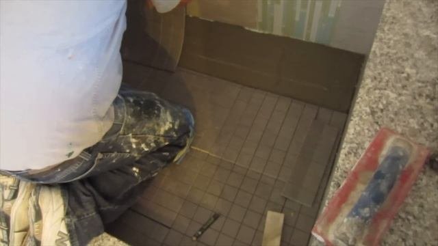 How to install ceramic tile on a shower floor.