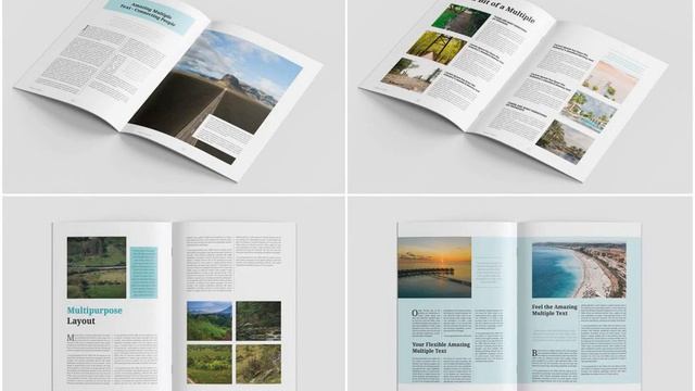 Editable Magazine Templates: Multiple Magazine Layout