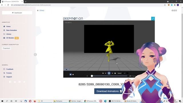 How to turn videos into 3D animation & game development - AI motion capturing web service DeepMotio
