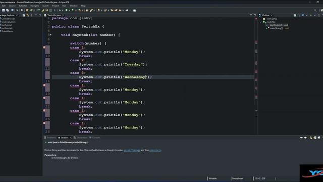 How to use switch statement in Java