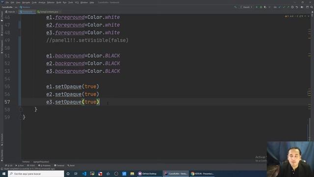 (Interfaz gráfica en kotlin) Alinear etiquetas (Alignment label) (Colocar etiquetas en paneles)[75]