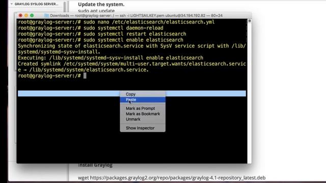 HOW TO INSTALL THE GRAYLOG SYSLOG SERVER ON LINUX UBUNTU 20.04 LTS IN THE CLOUD ON AWS