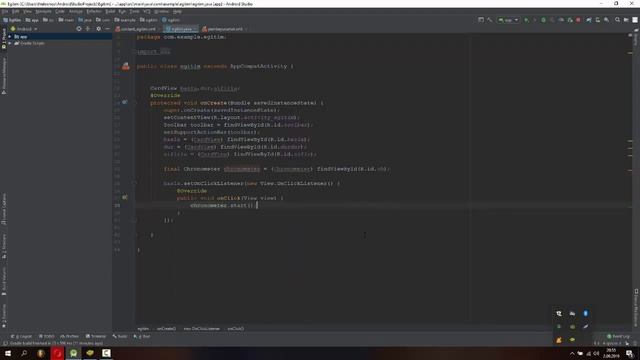 Android Studio Dersleri 72 - Chronometer ( Kronometre ) Kullanımı