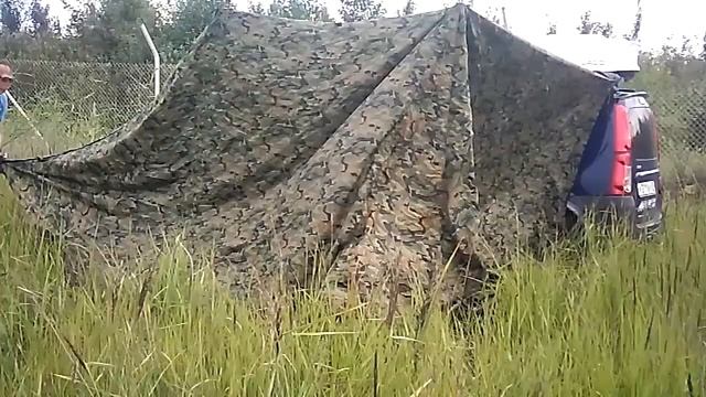Установка тента Маркиза на автомобиль.