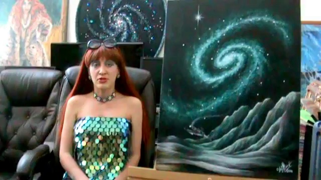 Космическое искусство, спиральная галактика / Art of Sofia Metal Queen
