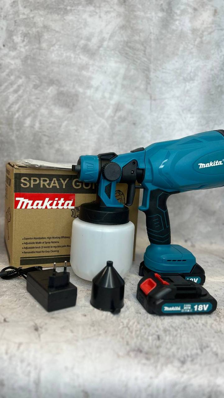 Краскопульт аккумуляторный 18v Makita цена 4500 руб.