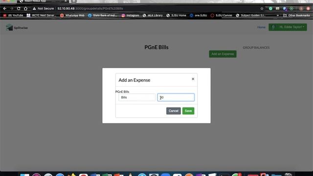 CMPE 273 Splitwise-Kafka-MongoDB