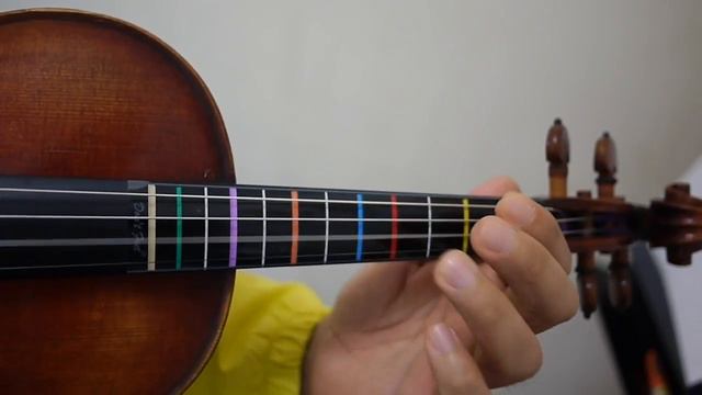 ABRSM 2016-2019 Grade 1 Violin A:2 Minuet demo with colour labels