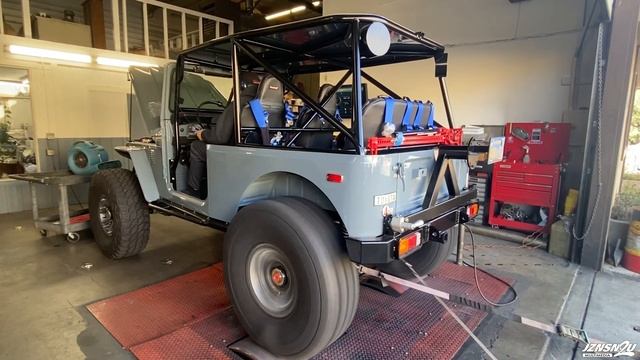 Tim's V8 swapped FJ40 Dyno video