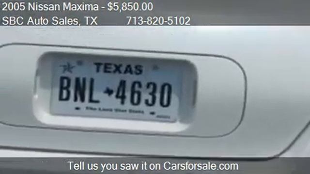 2005 Nissan Maxima V6 AUTO 3.5 SE for sale in Houston, TX 77