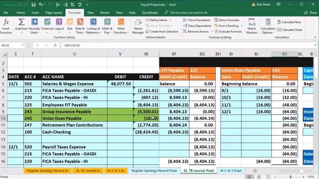 Payroll  Problem Nov Journal Entry 130