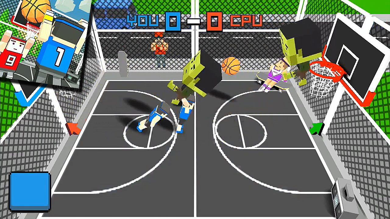 Cubic Basketball 3D ➤ Gameplay  (Android)