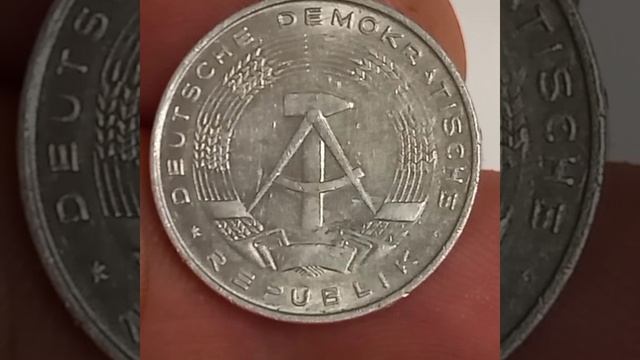 Монета 10 пфеннигов 1978 год.