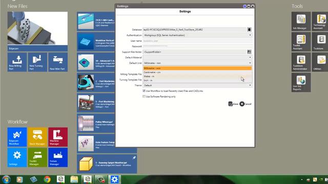 1. Edgecam TestDrive tutorial - Introducing GUI and launcher
