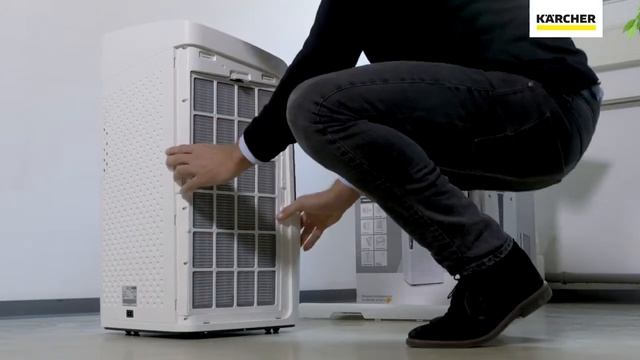 Как начать использование воздухоочистителя Kаrcher AF 100
