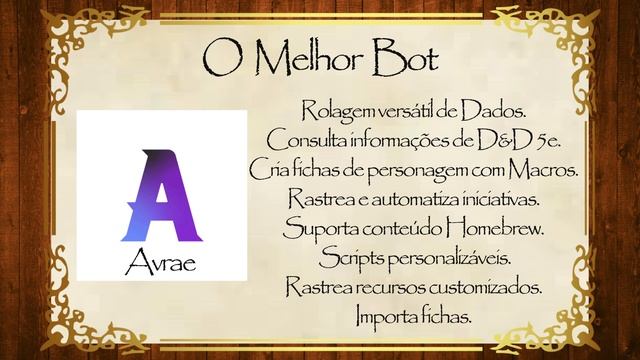 BOTS - ROLE DADOS E MUITO MAIS NO DISCORD | RPG de Mesa Online