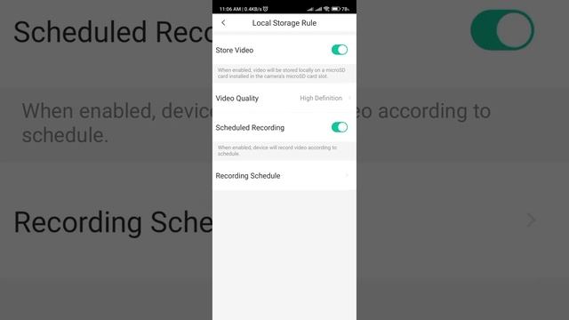 How to enable continuous Recording on Dahua Imou camera.