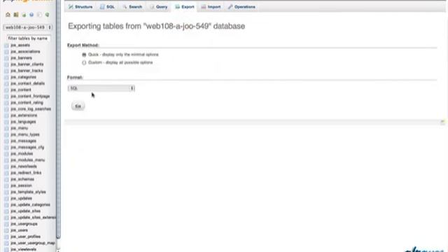 Backup MySql Database Using PHP MyAdmin