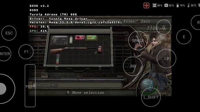 Resident Evil 4 HD Project (DXVK 2.2, dri3-Turnip, dsoal wrapper) on MultiWine_v7.4+Xegw2.1_AllMod