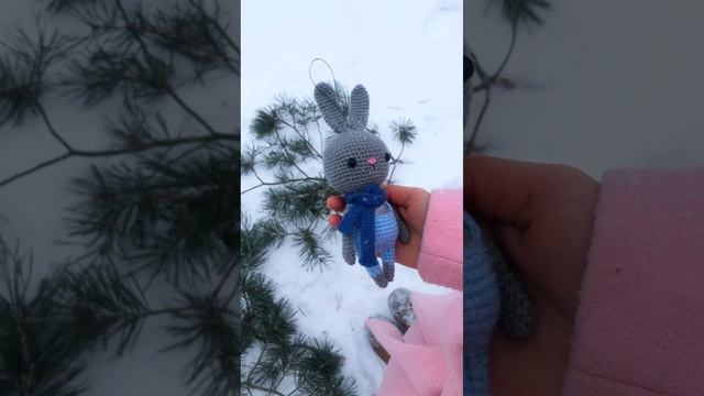Зайка крючком ?Символ 2023??                               Как Вам ?)
