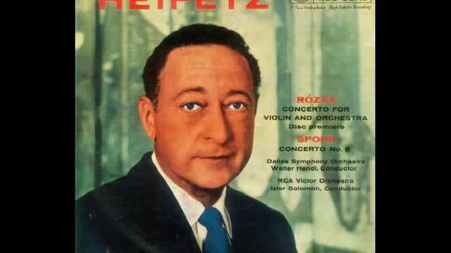 Tchaikovsky: Serenade Melancolique (Jascha Heifetz, violin; Wallenstein, Los Angeles Philharmonic)