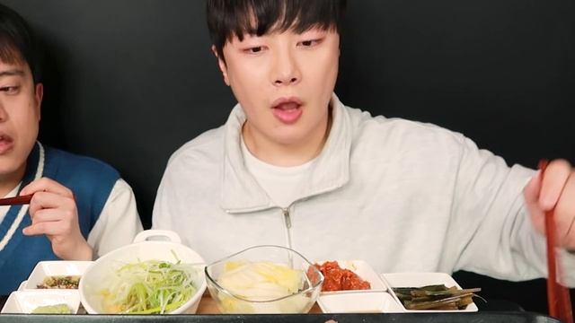 SUB)친구랑 소고기 파티!? A++한우 먹방! 꽃등심 안심 등심 채끝살..? 짜파구리 된장찌개 리얼사운드 Korean beef Hanwoo Mukbnag asmr x