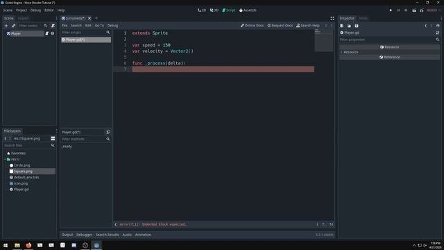 Godot 3 Wave Shooter Tutorial 1 - Developing Player Movement