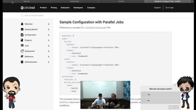 Open source website with automated testing, CI and CD