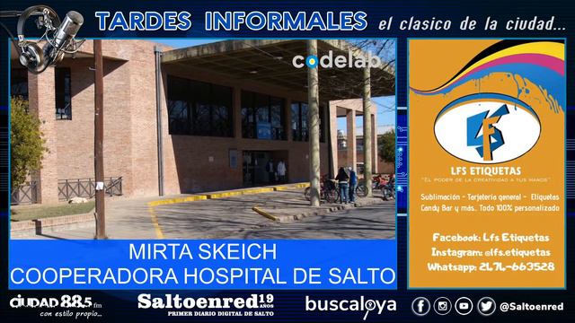 Mirta Skeich, Cooperadora del hospital Juan Domingo Peron