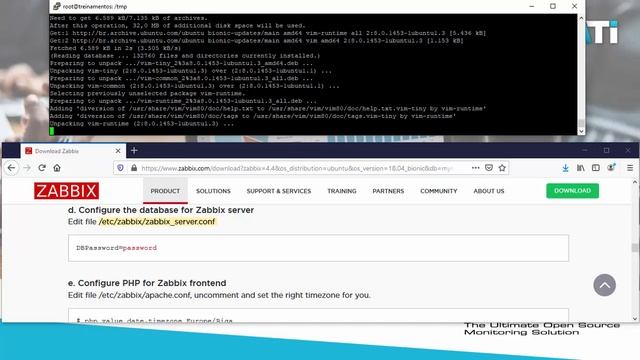 Instalação e configuração do zabbix server  ubuntu