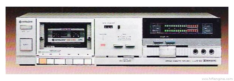 Vintage Hitachi D-E2 Cassette Deck-Япония-1982-1984-год