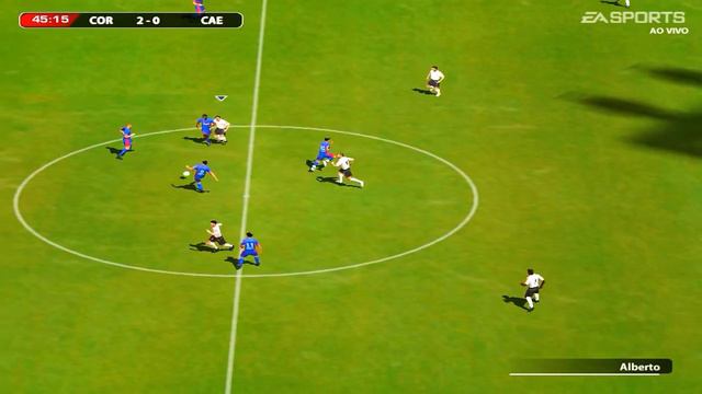 FIFA 2005 - DANDO GOLEADA - GOL DE FALTA
