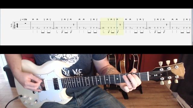Satisfaction Riff (Табулатура) Guitar Tutorial TABS
