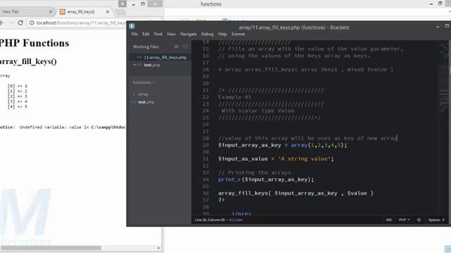 11. array_fill_keys()