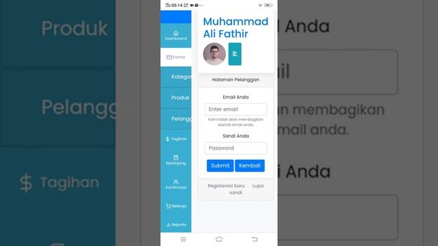 dashboard admin bootstrap