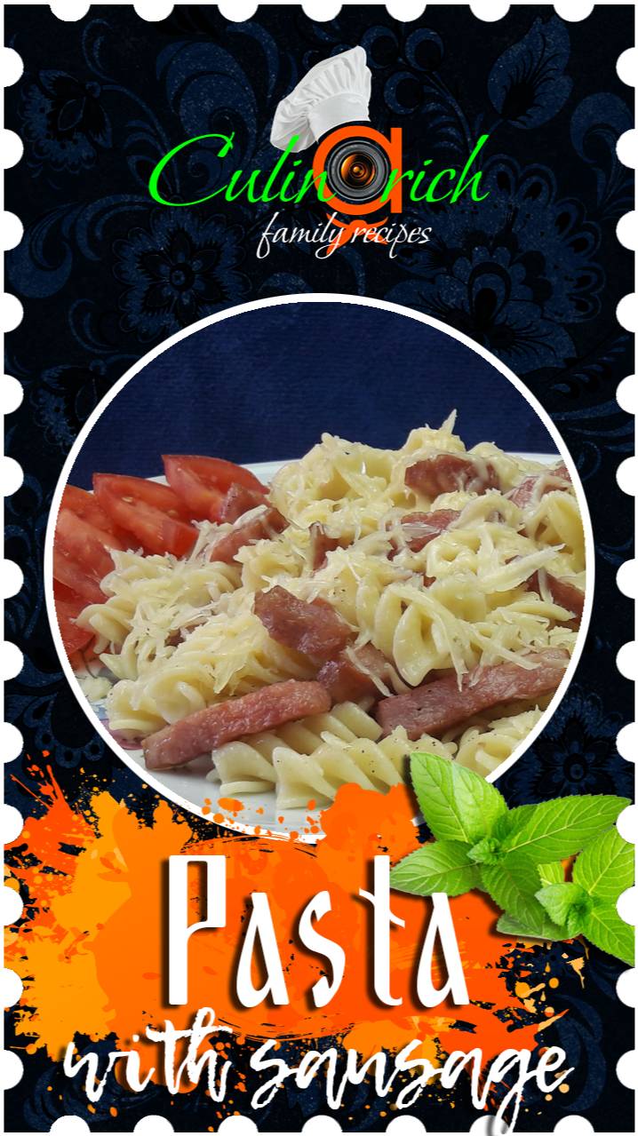 Pasta with sausage - right recipe from «Culinarich»