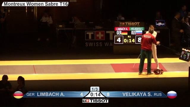 Montreux 2015 WS European Championship T16 04 Yellow Velikaya S RUS Vs Limbach A GER