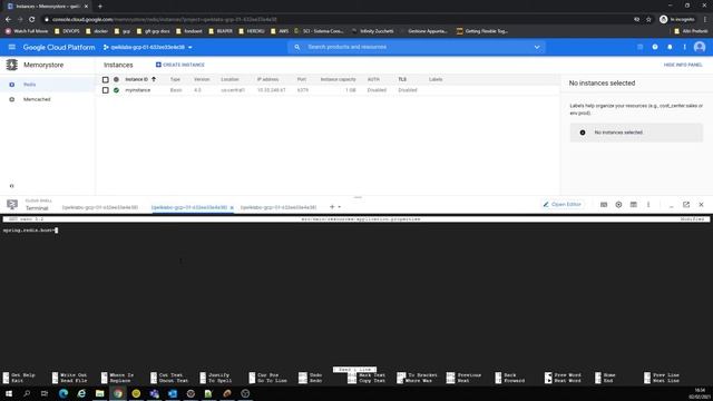 Google Cloud Platform: Redis