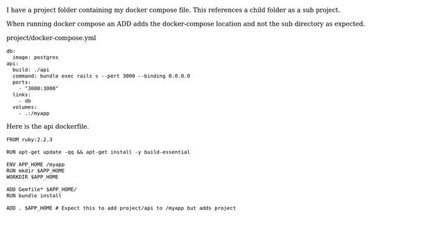 DevOps & SysAdmins: Docker Compose - Adding wrong folder
