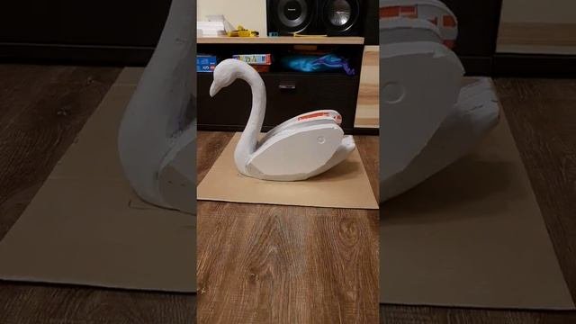Фреймлапс - Поделка Лебедь. Framelaps swan handmade.