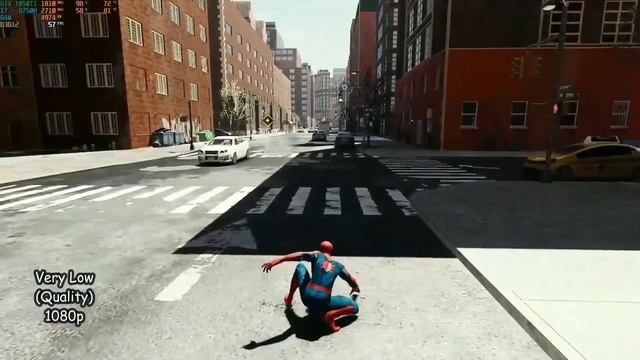 Marvels Spider-Man Remastered  GTX 1050 TI  I7 - 8750H  ROG Strix GL503GE