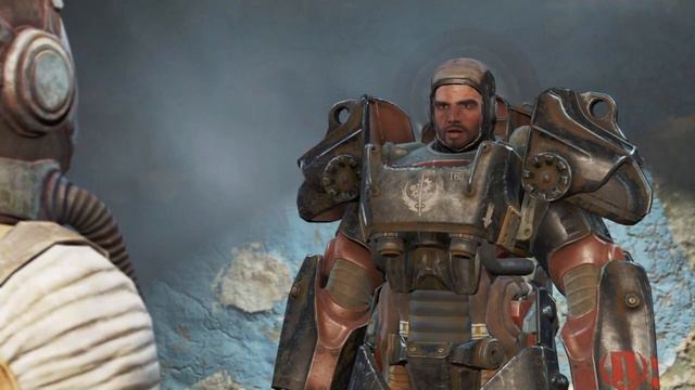 Fallout 4 - Random Moments - Paladin Danse Helmet Flip